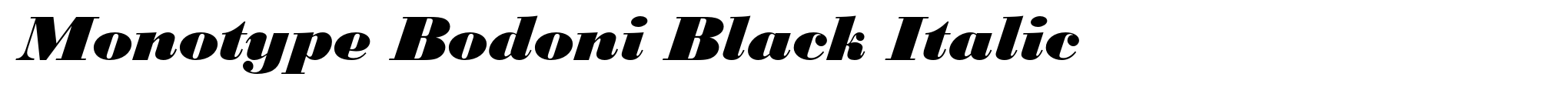 Monotype Bodoni Black Italic image